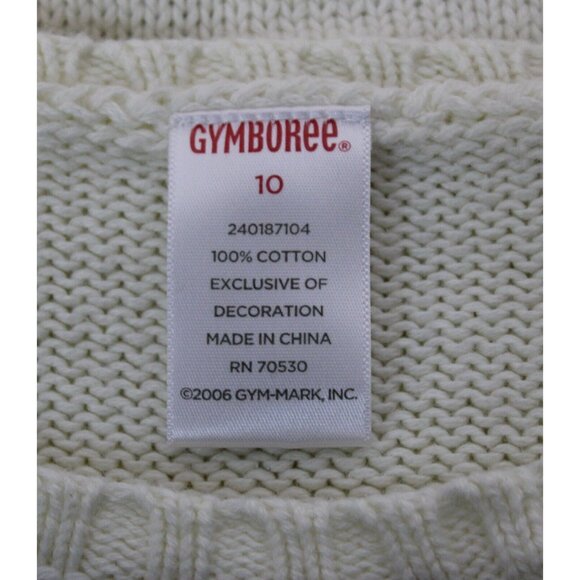 2006 Gymboree Park City Luxe White Giddy Up Fringe Sweater sz 10 Pony Girls Cute - Picture 5 of 6